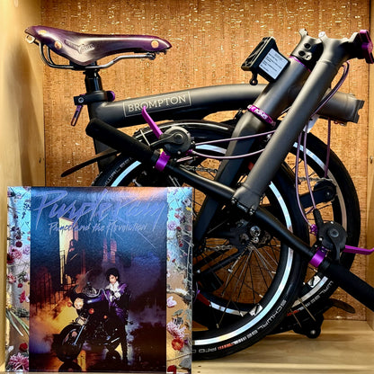 Brompton T Line 12 Speed Ceratech Omakase Purple Rain Edition