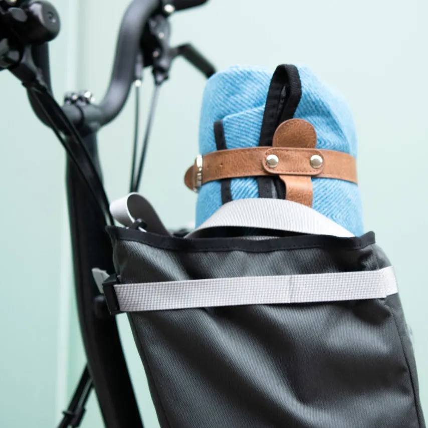 Brompton Borough Basket Bag, Grey – Clever Cycles | Bikes & Ebikes