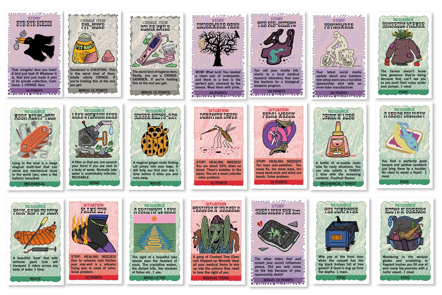 Dirty Filthy Bikepacking Board Game By Jody Barton