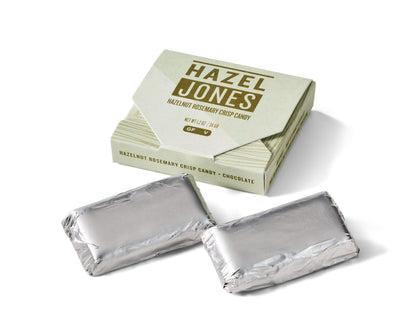 Hazel Jones - Hazelnut Rosemary Crisp Candy in Chocolate