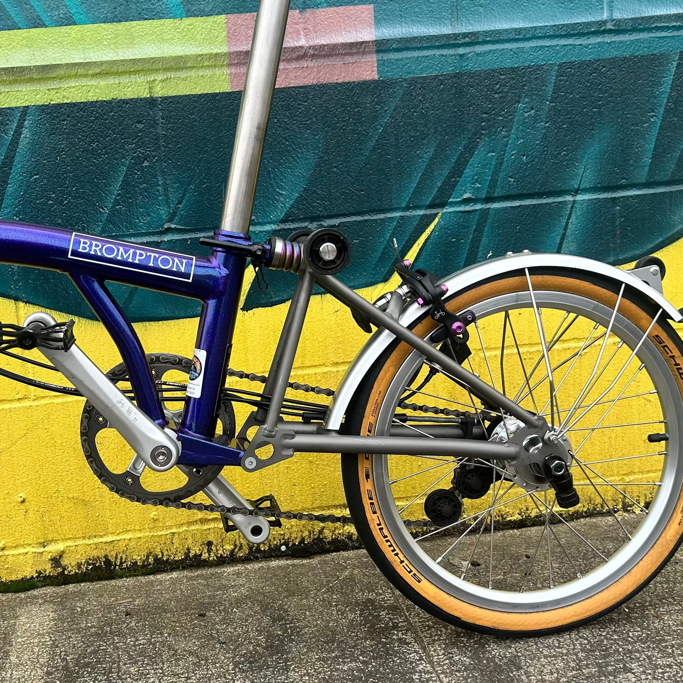 Brompton Superlight Purple Sparkle (Special Color Edition) - Used