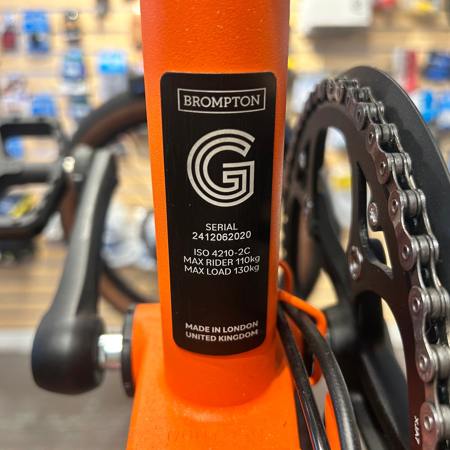 Brompton G Line - Adventure Orange - 8 Speed - Medium - Used