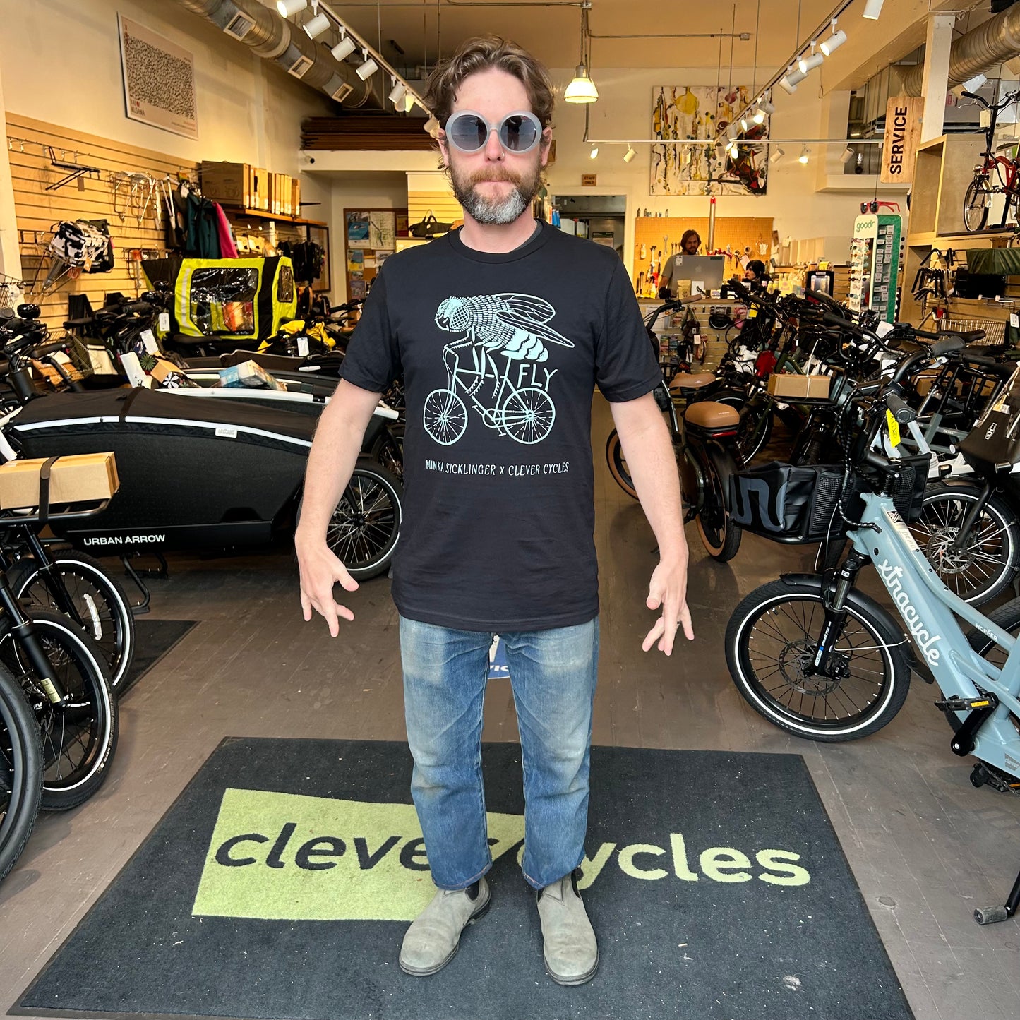 Minka Sicklinger x Clever Cycles Fly Shirt