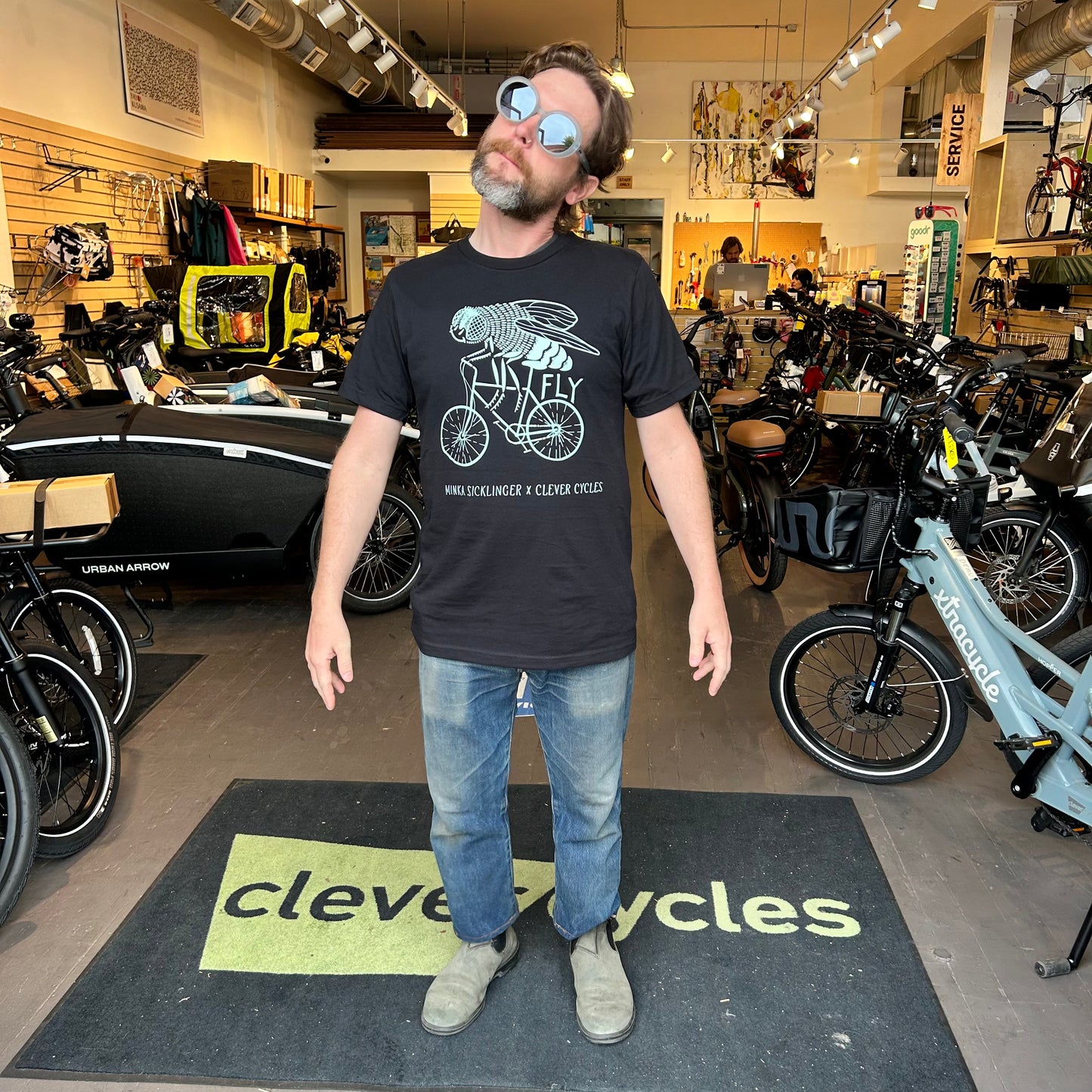 Minka Sicklinger x Clever Cycles Fly Shirt