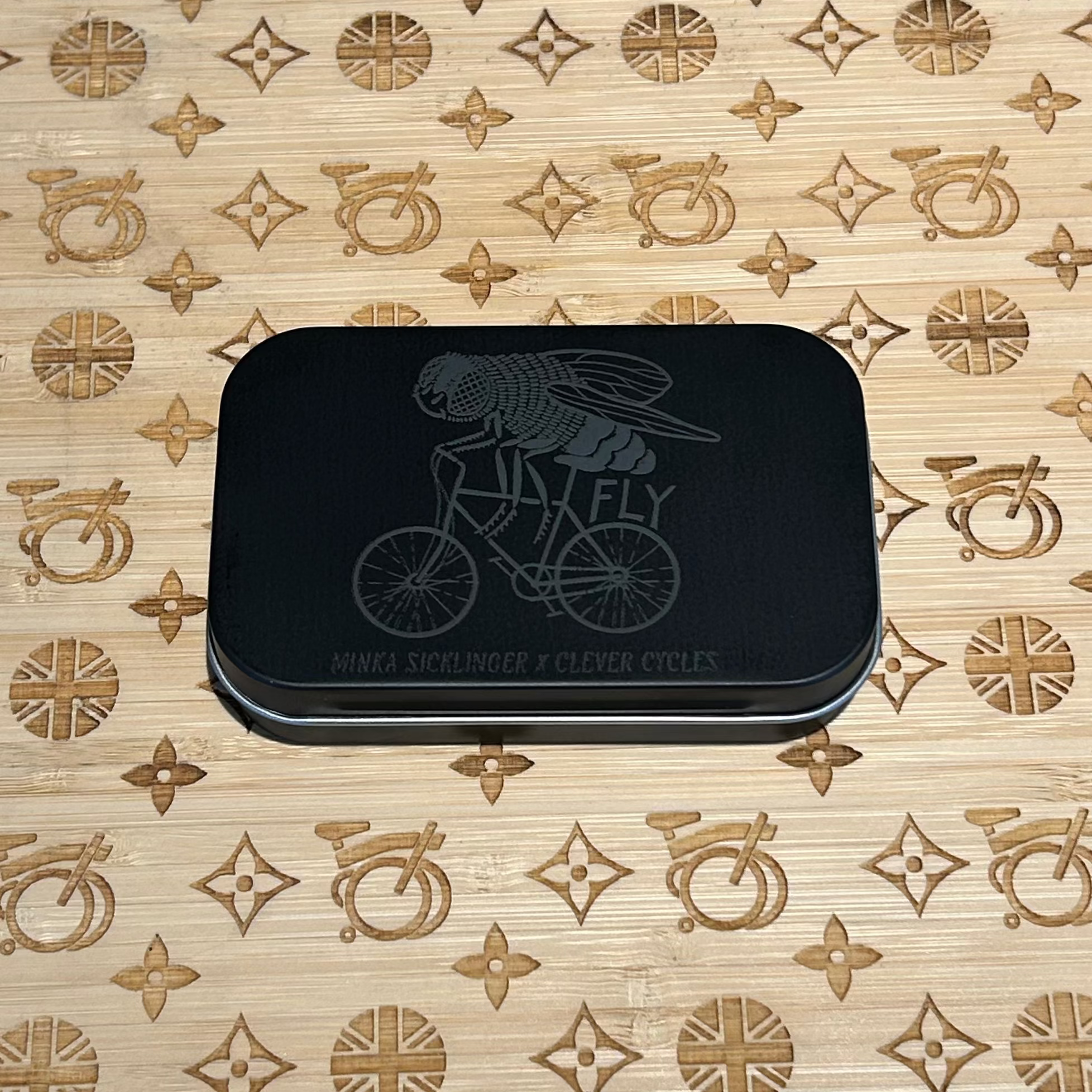 Clever Cycles x Minka Sicklinger Super Fly Patch Kit With Tin & Tire Levers