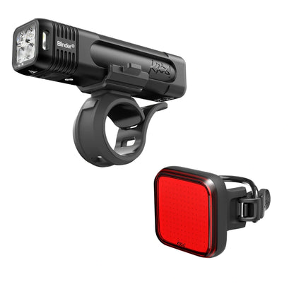 Knog Blinder 700/Blinder 100 Lights, Front/Rear Set, Black
