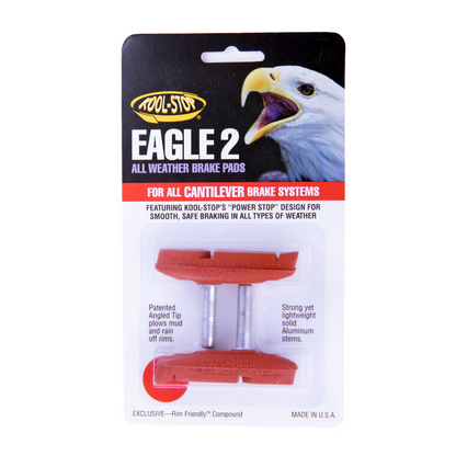 Kool Stop Eagle 2 brake smooth post pad, salmon