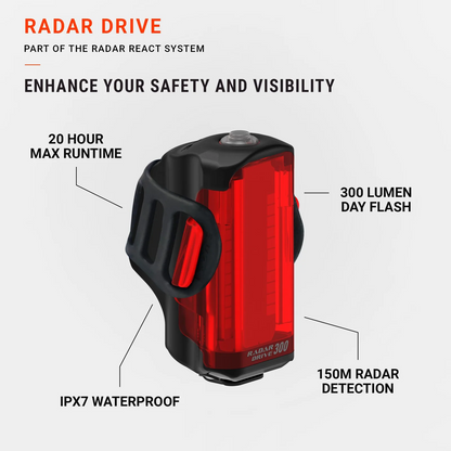Lezyne Radar Drive 300 Rear Light
