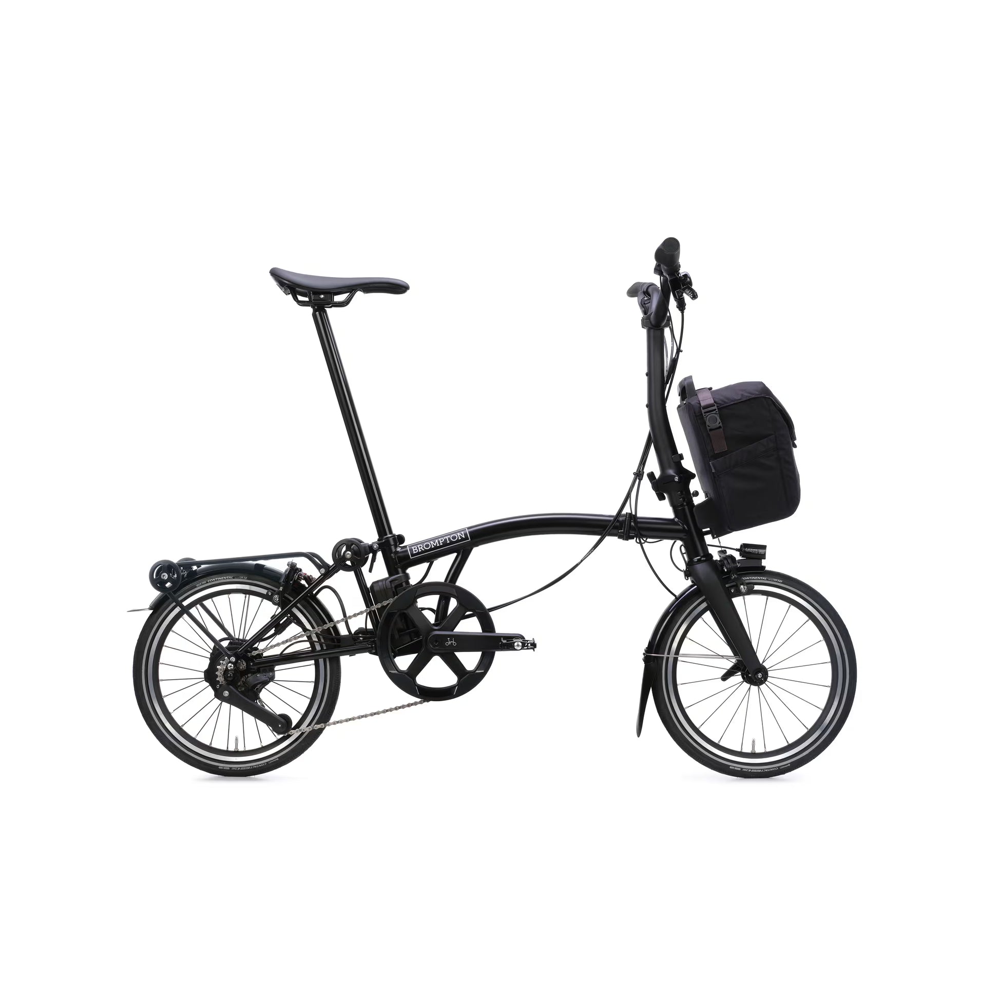 brompton elektrofahrrad Brompton Electric P Line 4 Speed e-Motiq Mid / Cloud Metallic