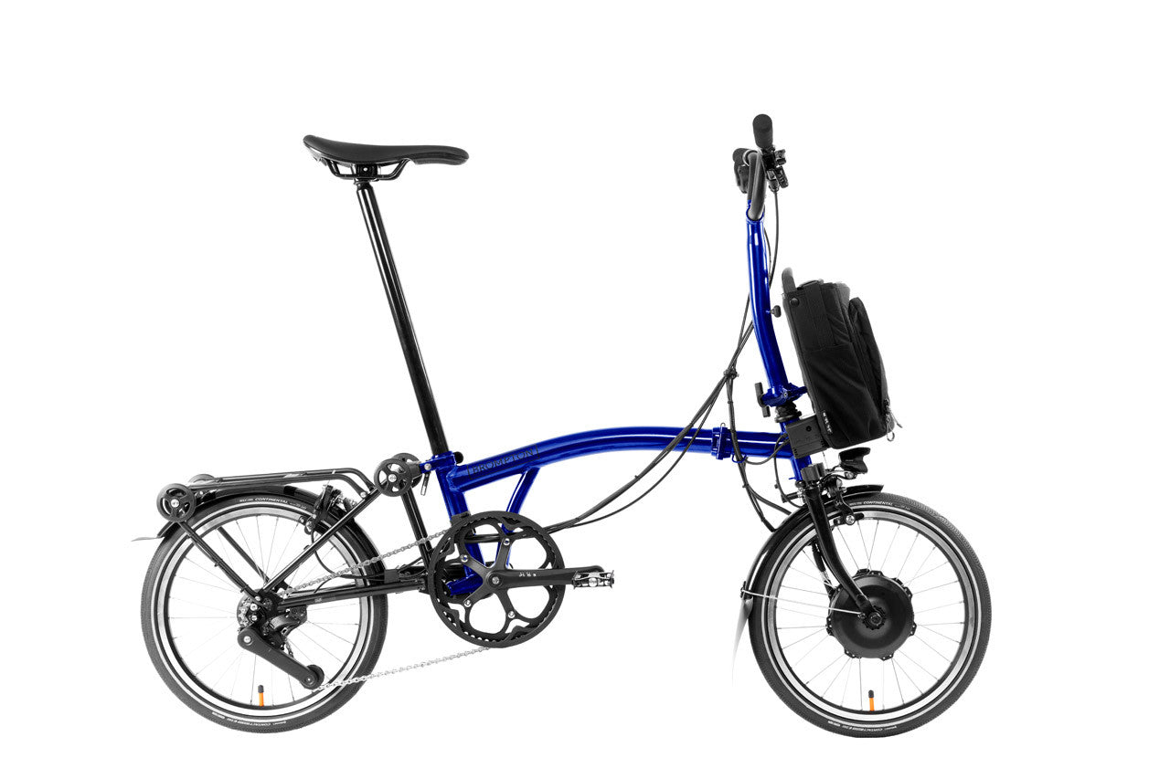 Brompton P Line Lightweight Electric Folding Bike – Clever Cycles