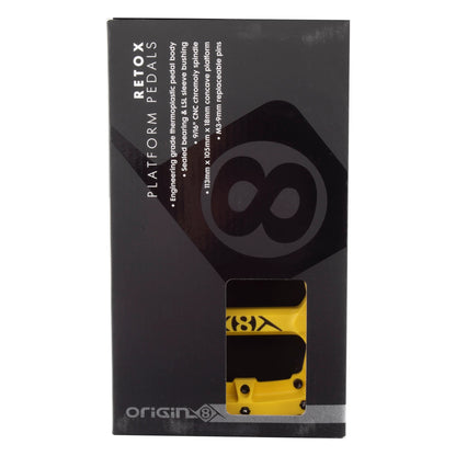 Origin8 Retox Pedals 9/16 Yellow