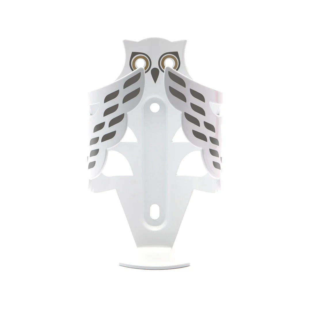 white bicycle bottle cage on a white background