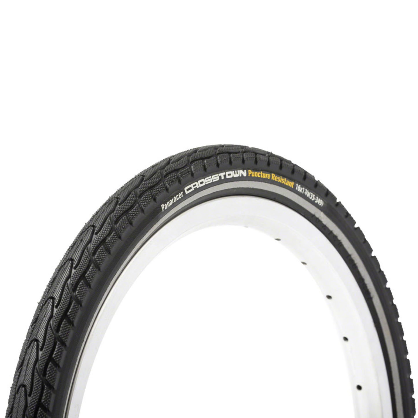 Panaracer CrossTown Tire - 16 x 1-3/8, Clincher, Wire, Black/Black