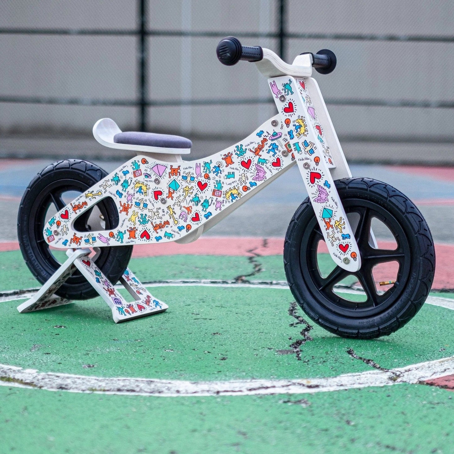 Affinity X Keith Haring Push Bike with Stand and Carrying Bag