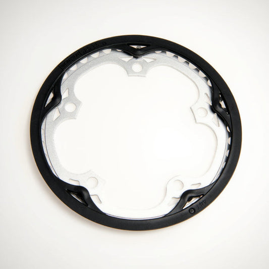Brompton Chainring and guard for spider Type crankset 44T SILVER - QCHRINGA-SPI-44