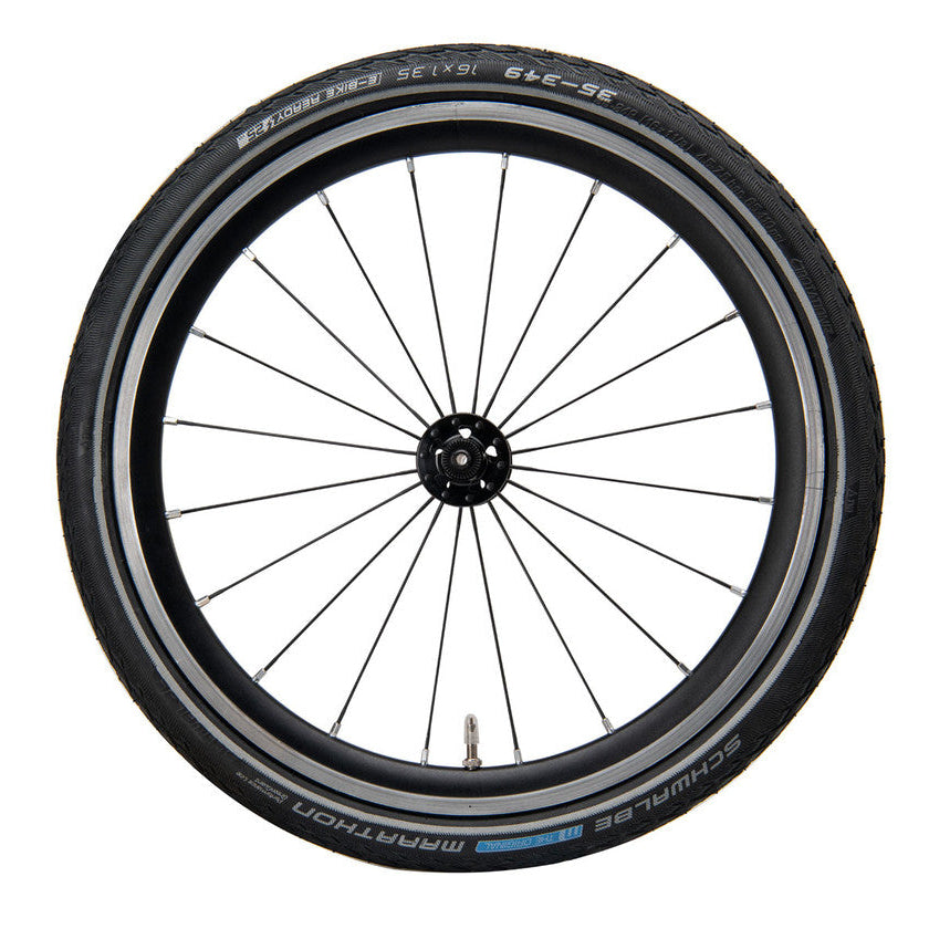 Brompton Tyre 35 349 Schwalbe Marathon with reflective strip (QTYRM)