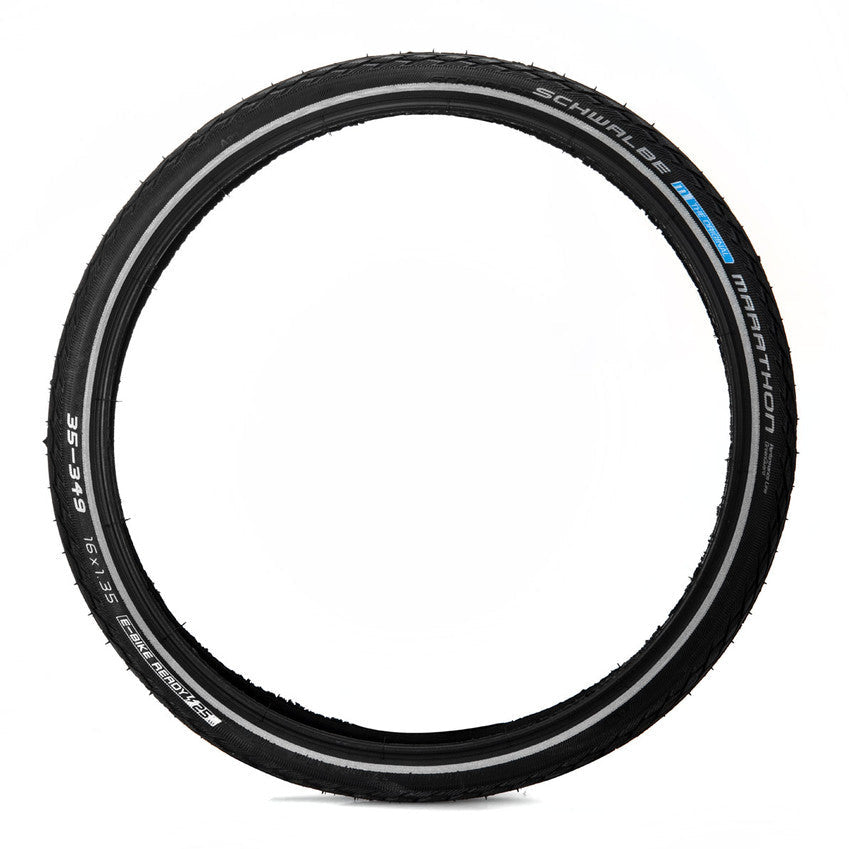 Brompton Tyre 35 349 Schwalbe Marathon with reflective strip (QTYRM)