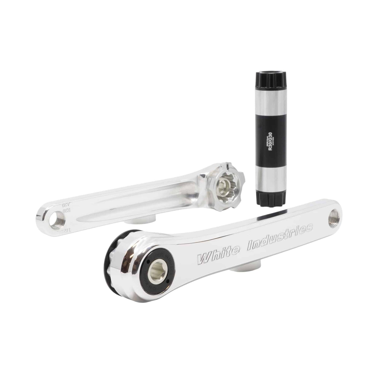 White Industries R30 Crankset for Brompton (Chainring Sold Separately)