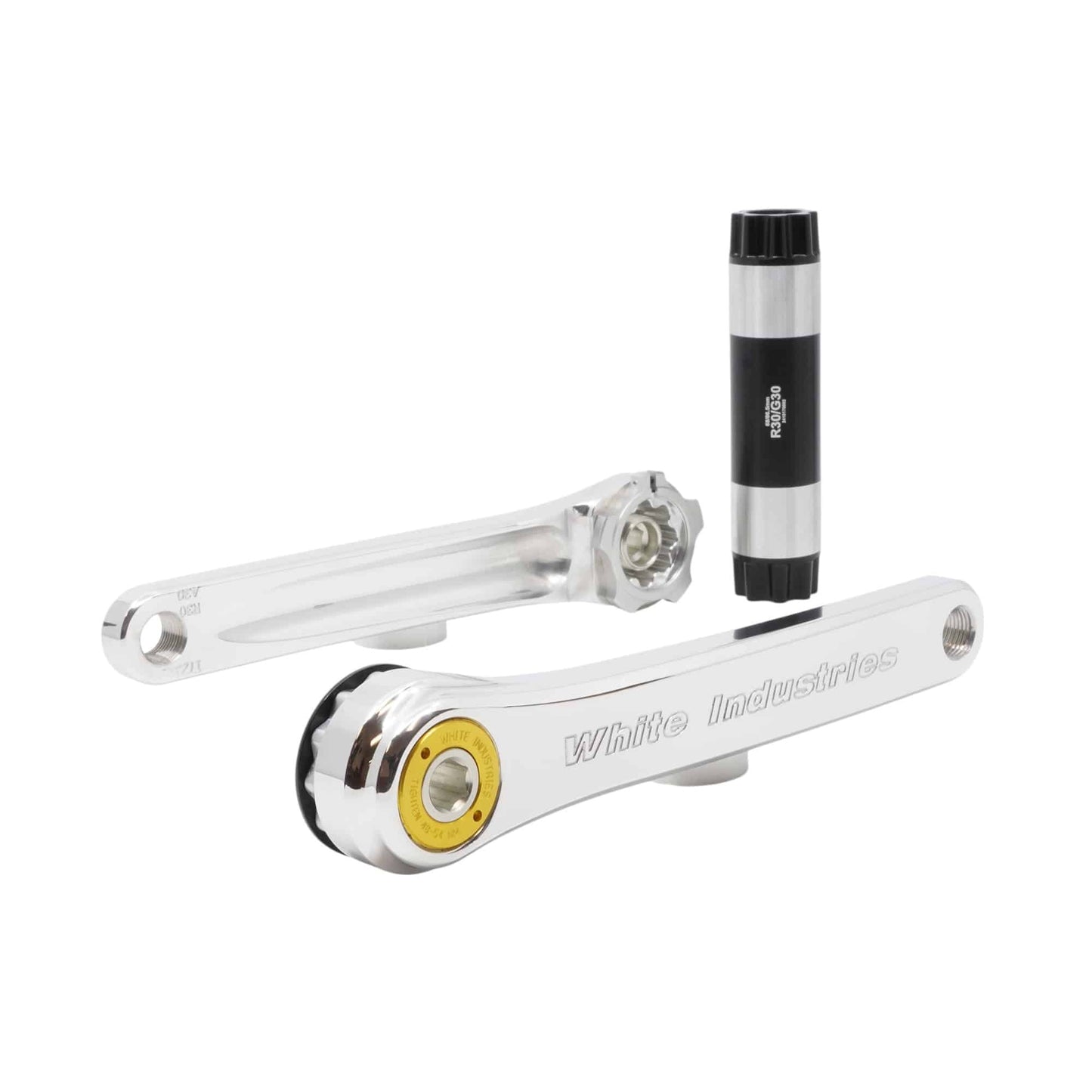 White Industries R30 Crankset for Brompton (Chainring Sold Separately)