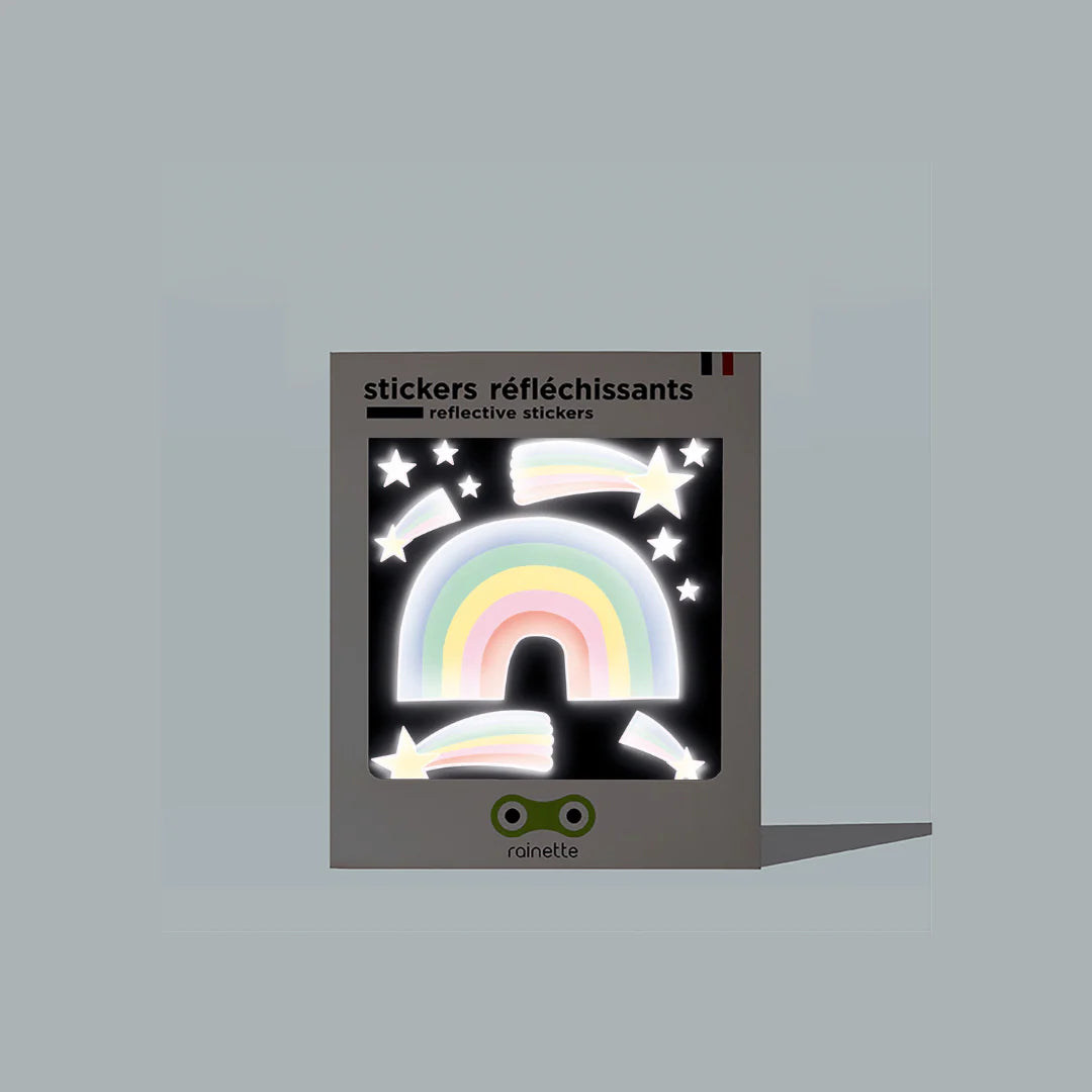 Rainette Small Reflective Stickers in Rainbow