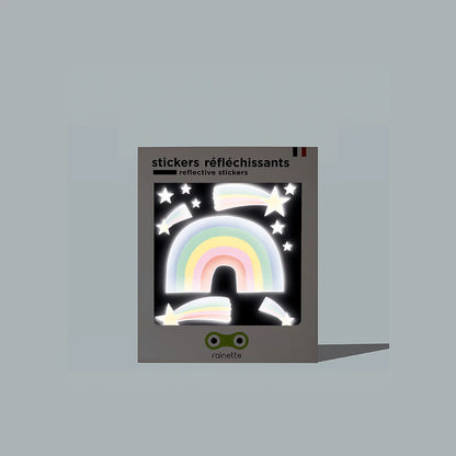 Rainette Small Reflective Stickers in Rainbow