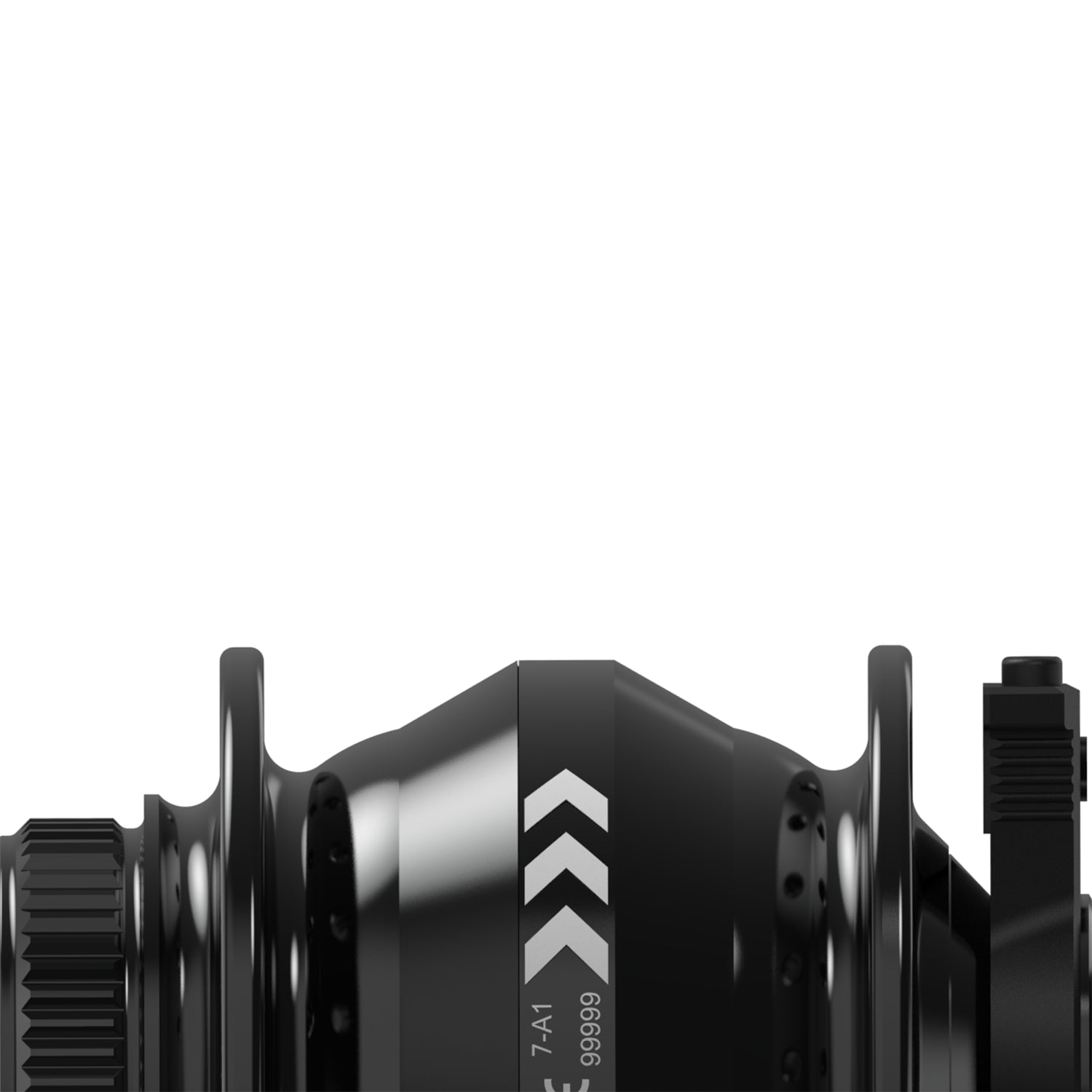 Black mechanical component with 'SP' branding on a white background