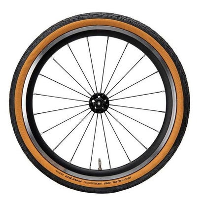 Brompton Schwalbe Marathon Racer, Tan Sidewall, 35-349, Folding Bead