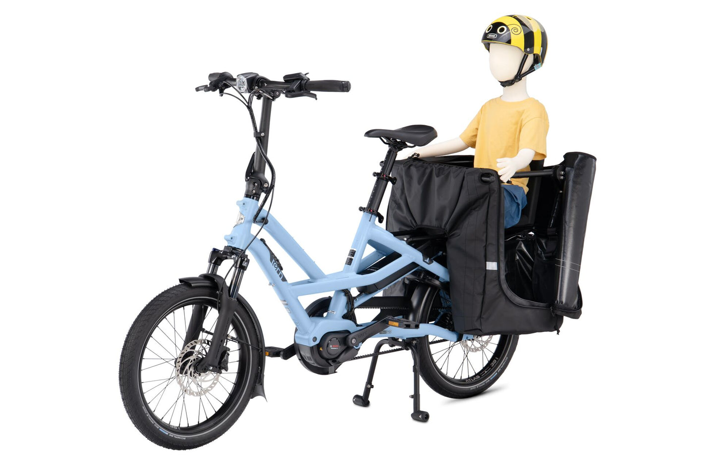 Storm Box Mini opened with child seat