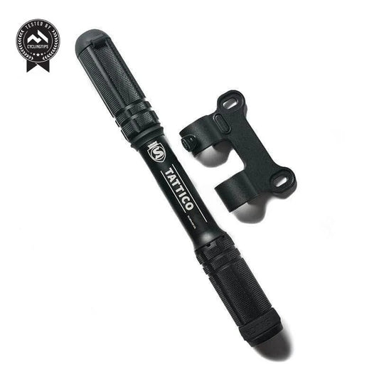 Silca Tattico Mini Frame Pump - 100psi, Aluminum, Presta/Schrader, With Bracket
