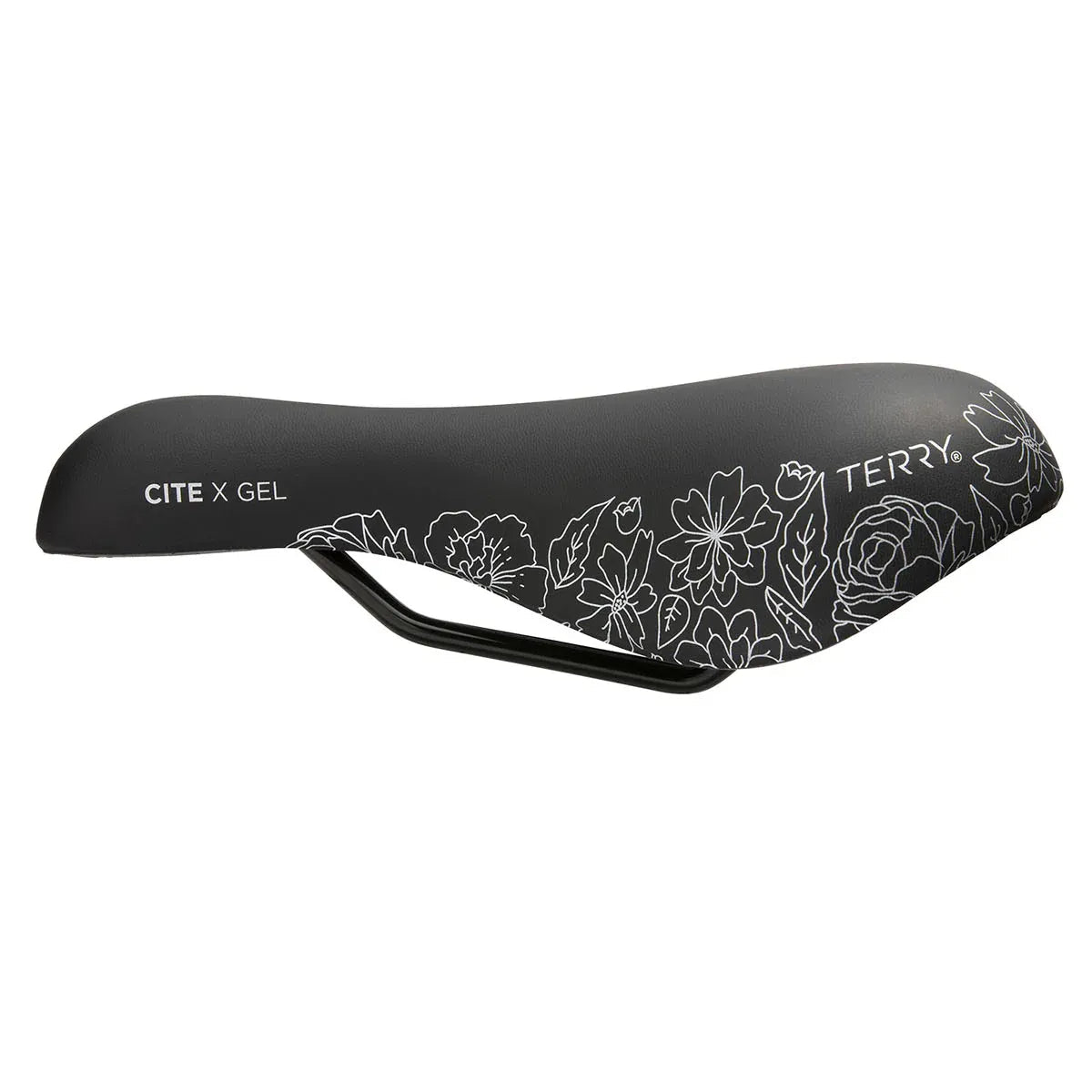 Terry Cite X Gel Saddle - Steel, Flower, Women's