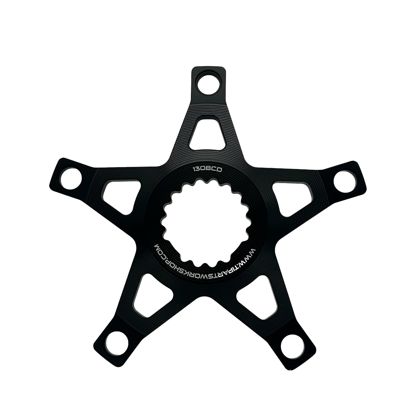 Ti Parts Workshop Aluminium Spider for Brompton Bicycle T Line - Black