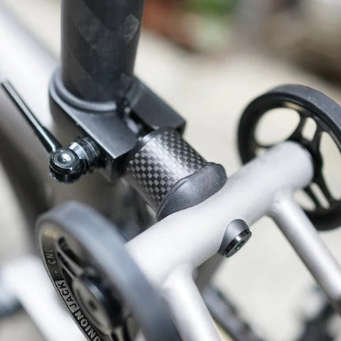 Union Jack Lightweight Carbon Suspension for Brompton Bicycle P/T Line - Black