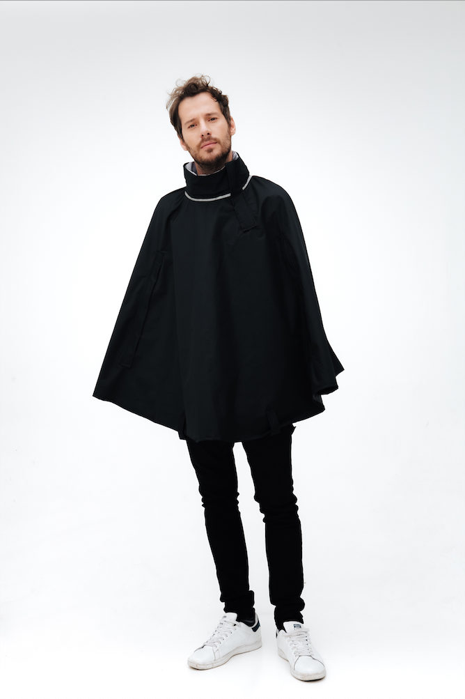 PLUVO - Midnight Black Rain Cape