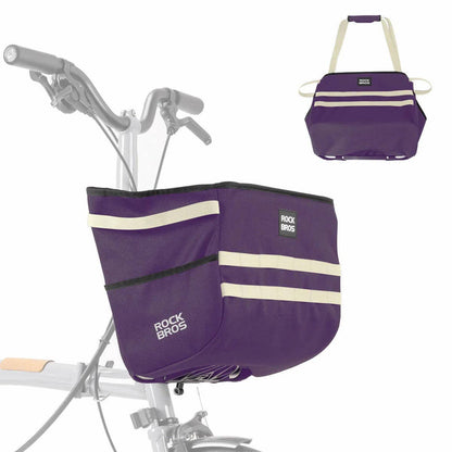 ROCKBROS - Folding Bike Handlebar Bag Basket Bag - 16L