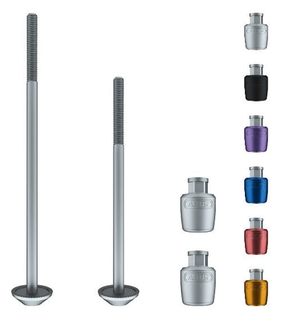 ABUS Nutfix Quick Release Pair: 100f/135r, Silver