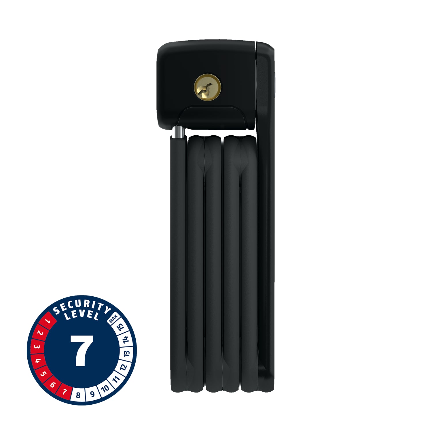 ABUS Bordo Lite Mini keyed folding lock 6055K/60 black with holder