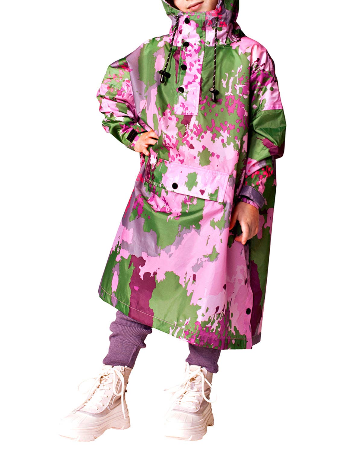 Rainkiss Kids Rain Poncho Digi Spring Camo