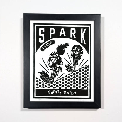 ShangDaili - Cycling Art Print - Spark Match Box