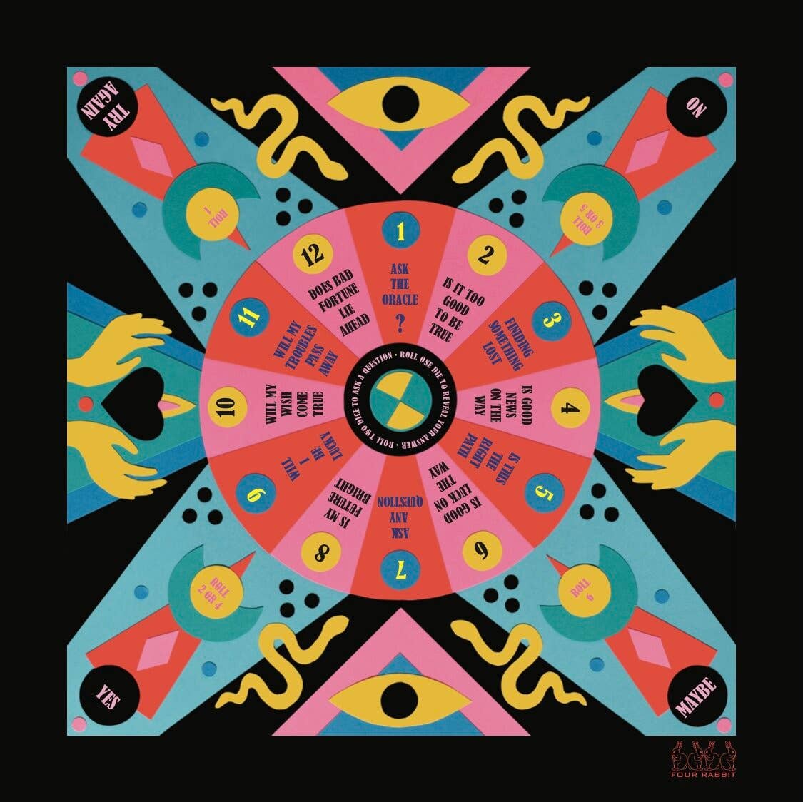FOUR RABBIT - Ring of Fortunes Bandana Board Game