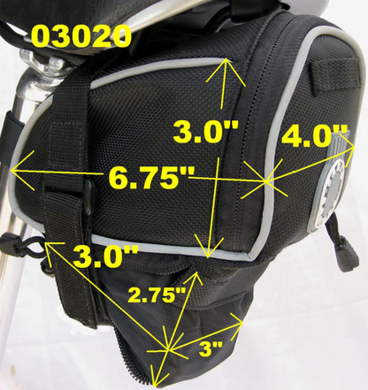 Banjo Brothers Seat Bag Deluxe: MD, Black