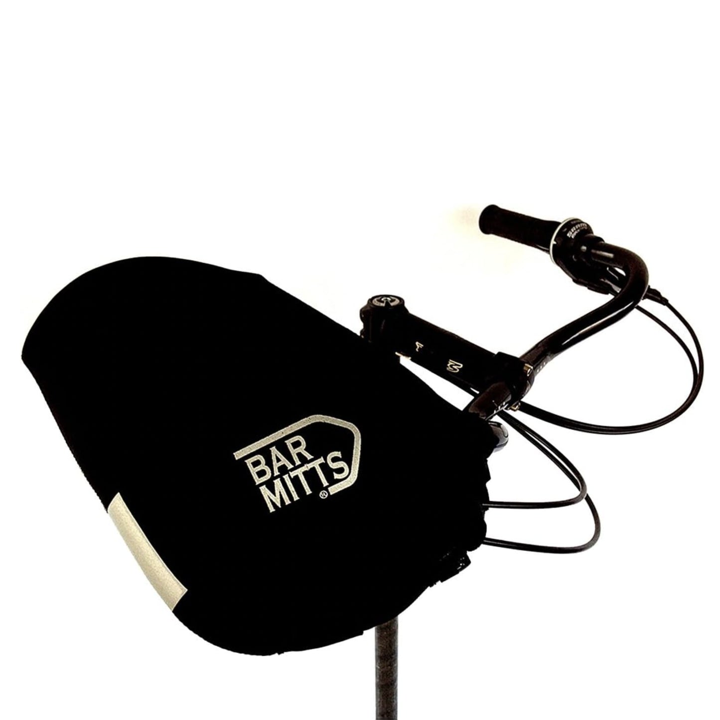 Bar Mitts Mustache / Townie Pogie Handlebar Mittens: One Size, Black