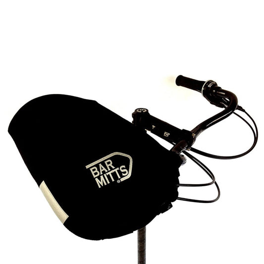 Bar Mitts Mustache / Townie Pogie Handlebar Mittens: One Size, Black