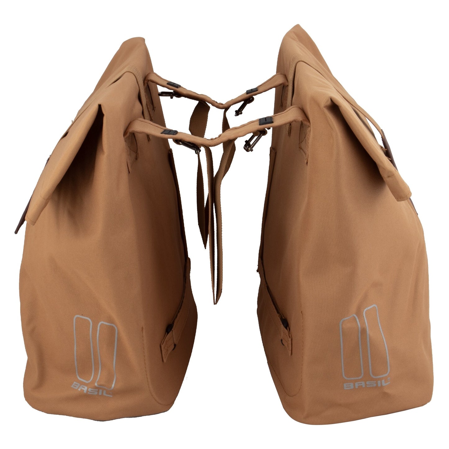 Basil Transverse Double Pannier Mustard 28L