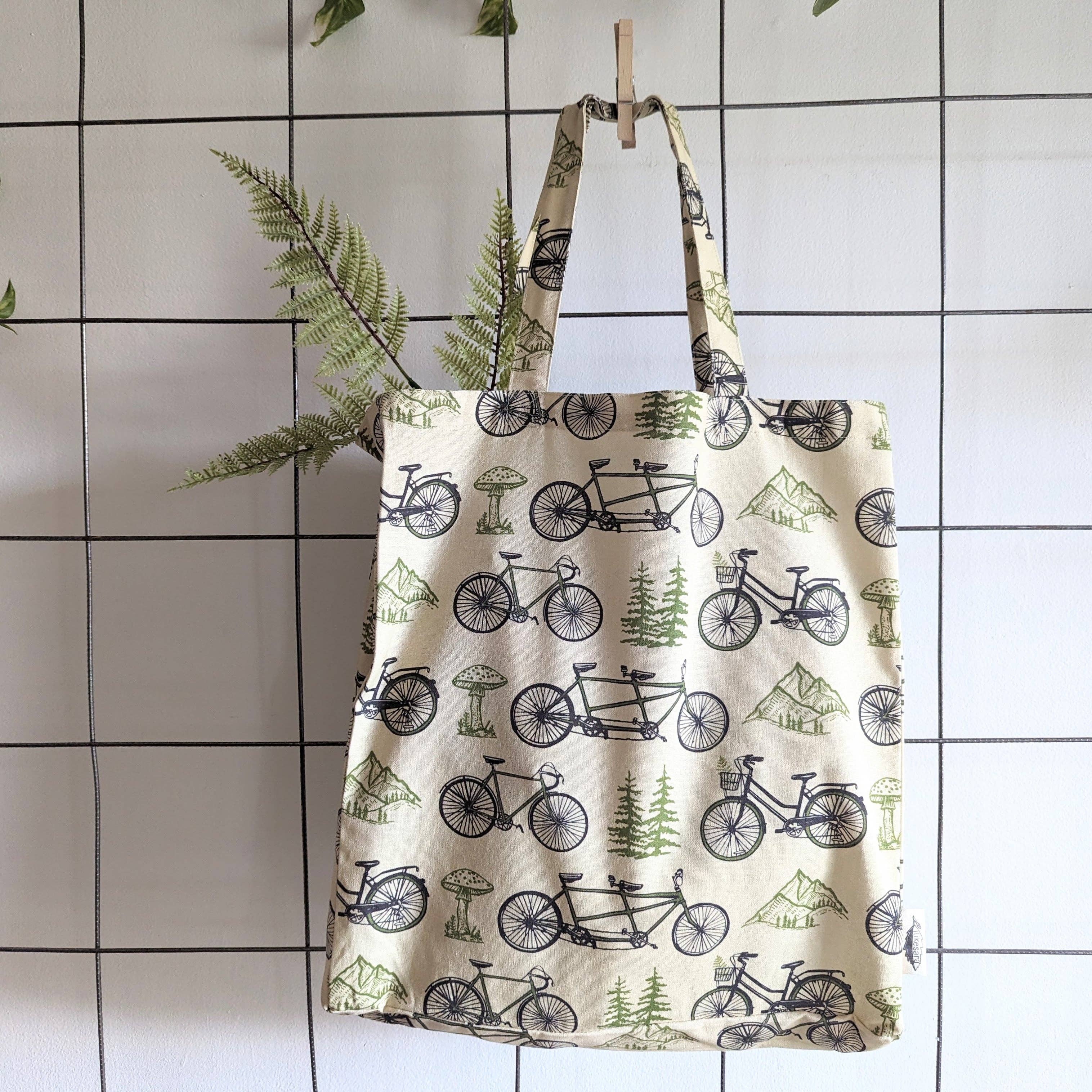 ilikesara | art + goods - Tote bag | bicycle adventure - patterned
