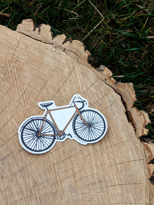 ilikesara | art + goods - Sticker | road bike - waterproof uv-resistant vinyl bicycle decal
