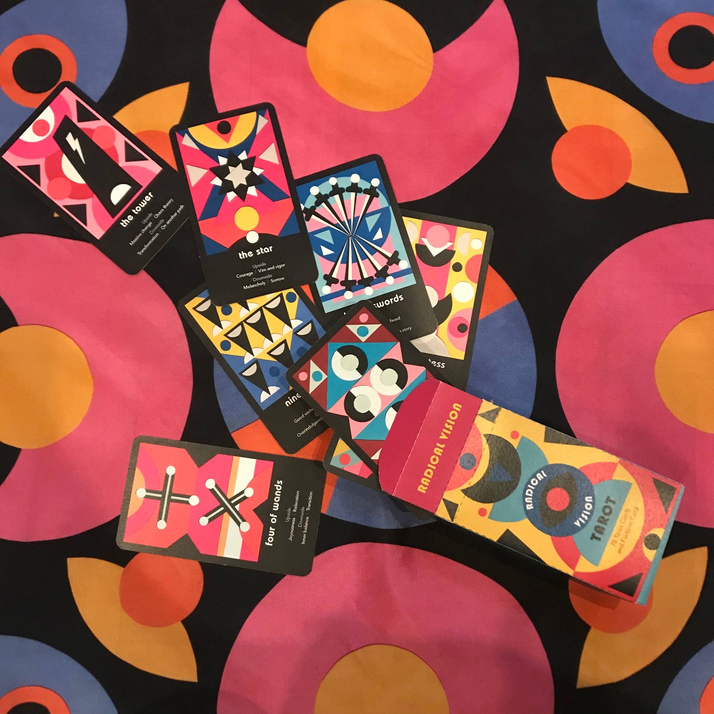 FOUR RABBIT - Radical Vision Silk Tarot Bandana