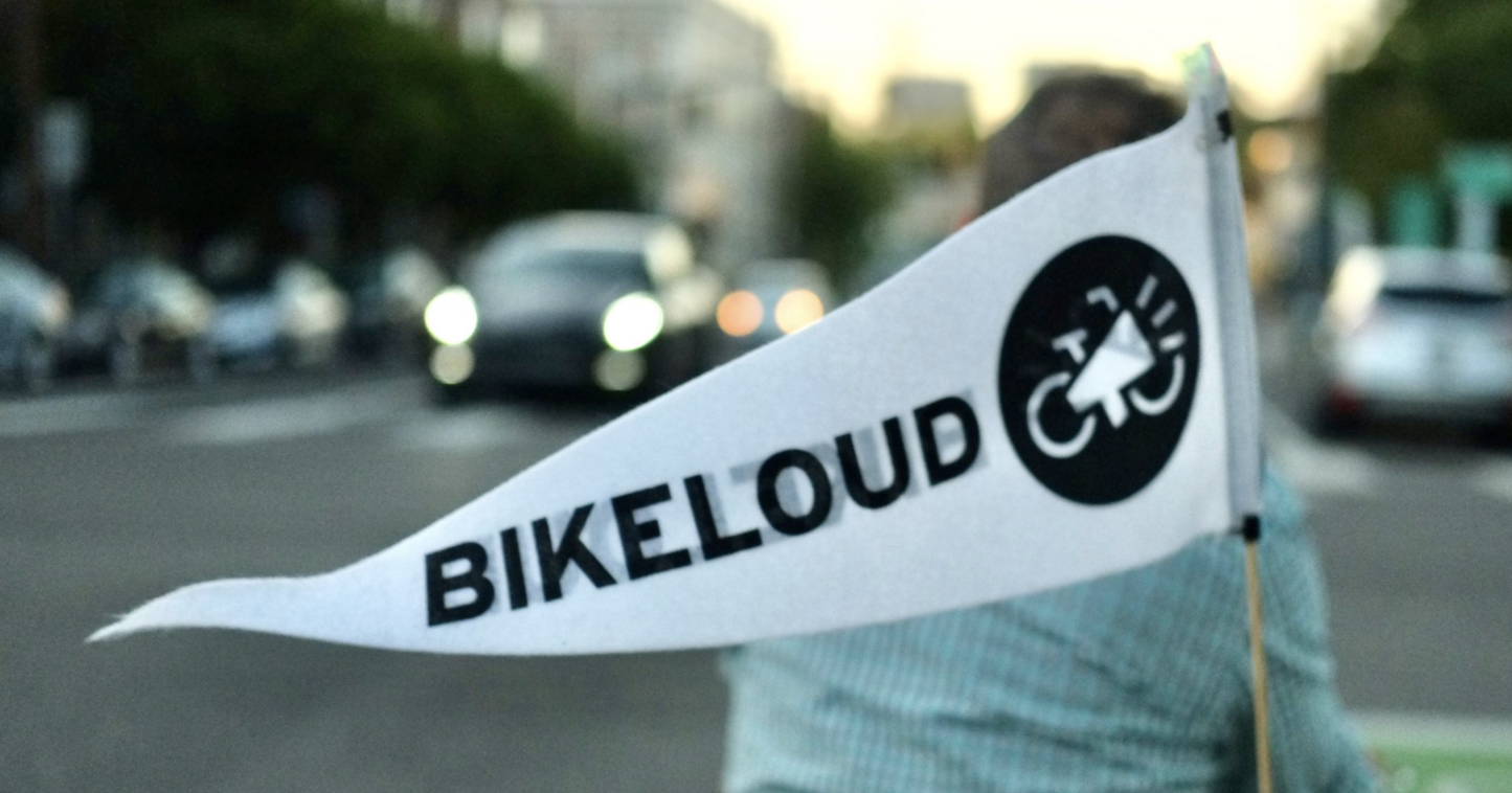 Bikeloud Pennant with Bamboo Stick