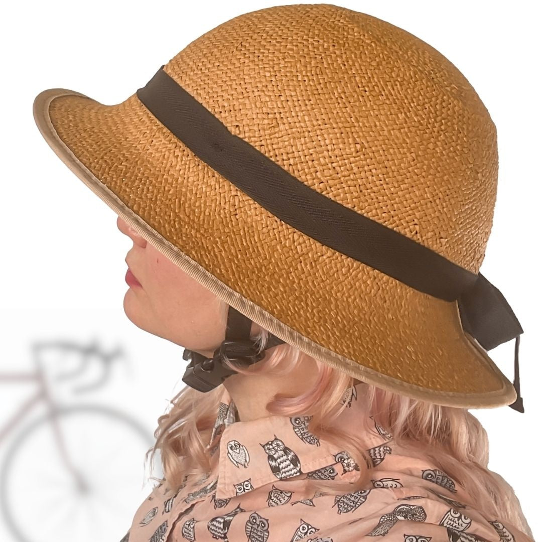 Bike Pretty Straw Hat Classic Helmet Cover Only