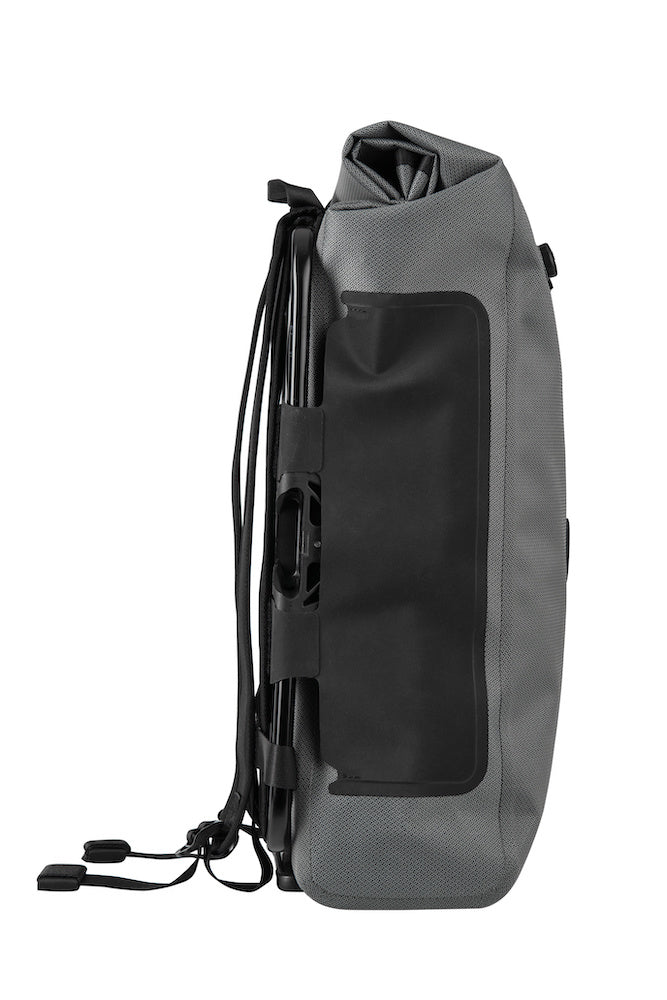 Brompton Waterproof Backpack Graphite – Clever Cycles | Bikes & Ebikes