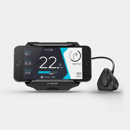 Bosch Aftermarket Kit SmartphoneHub, with 1500mm DU-cable, Universal Mount and Compact Remote and mounting parts